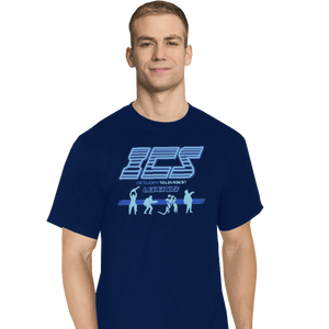 Shirts T-Shirts, Tall / Large / Navy Running Man ICS Legends