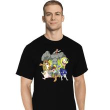 Load image into Gallery viewer, Daily_Deal_Shirts T-Shirts, Tall / Large / Black Vintage Monster Rancher