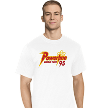 Load image into Gallery viewer, Daily_Deal_Shirts T-Shirts, Tall / Large / White Powerline Tour 95
