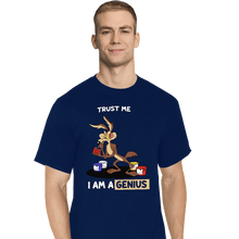 Load image into Gallery viewer, Shirts T-Shirts, Tall / Large / Navy Trust Me I Am A Genius