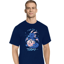 Load image into Gallery viewer, Daily_Deal_Shirts T-Shirts, Tall / Large / Navy Rolled A 1 Today