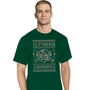 Shirts T-Shirts, Tall / Large / Charcoal Slytherin Sweater