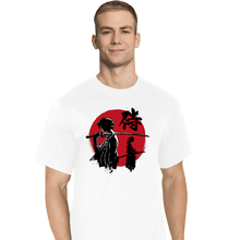 Load image into Gallery viewer, Daily_Deal_Shirts T-Shirts, Tall / Large / White Mugen And Jin Sumi-e