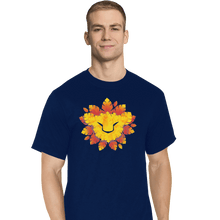 Load image into Gallery viewer, Shirts T-Shirts, Tall / Large / Navy King Of Leaves
