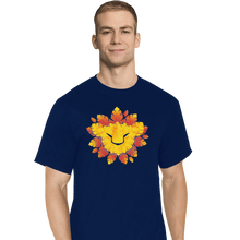 Load image into Gallery viewer, Shirts T-Shirts, Tall / Large / Navy King Of Leaves