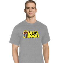 Load image into Gallery viewer, Secret_Shirts T-Shirts, Tall / Large / Sports Grey Let's Rock