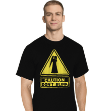 Load image into Gallery viewer, Shirts T-Shirts, Tall / Large / Black Caution - Don't Blink