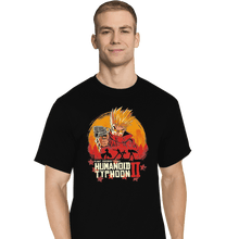 Load image into Gallery viewer, Shirts T-Shirts, Tall / Large / Black Red Humanoid Typhoon II