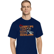 Load image into Gallery viewer, Daily_Deal_Shirts T-Shirts, Tall / Large / Navy Hey Laser Lips!