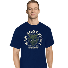 Load image into Gallery viewer, Daily_Deal_Shirts T-Shirts, Tall / Large / Navy Han Sho7 Firs7