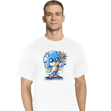 Load image into Gallery viewer, Shirts T-Shirts, Tall / Large / White Little Baby Hedgehog