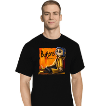 Load image into Gallery viewer, Daily_Deal_Shirts T-Shirts, Tall / Large / Black Buttons