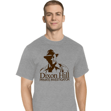Load image into Gallery viewer, Daily_Deal_Shirts T-Shirts, Tall / Large / Sports Grey Dixon Hill Private Investigator