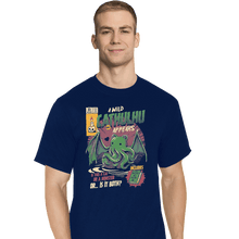 Load image into Gallery viewer, Shirts T-Shirts, Tall / Large / Navy Cathulhu