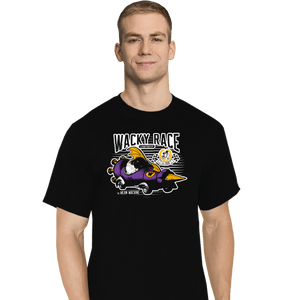 Daily_Deal_Shirts T-Shirts, Tall / Large / Black Wacky Race