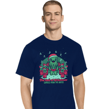 Load image into Gallery viewer, Secret_Shirts T-Shirts, Tall / Large / Navy Cthulhu Christmas Carol