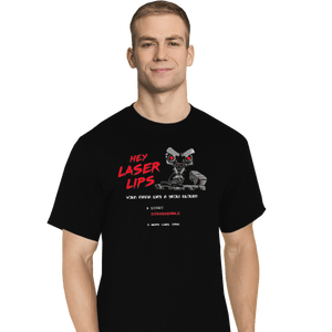 Shirts T-Shirts, Tall / Large / Black Laser Lips