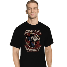 Load image into Gallery viewer, Shirts T-Shirts, Tall / Large / Black Chaotic Naughy Santa