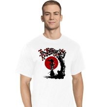 Load image into Gallery viewer, Shirts T-Shirts, Tall / Large / White Afro Under The Sun
