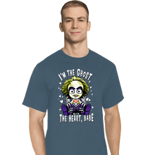 Load image into Gallery viewer, Daily_Deal_Shirts T-Shirts, Tall / Large / Indigo Blue I'm The Ghost With The Heart
