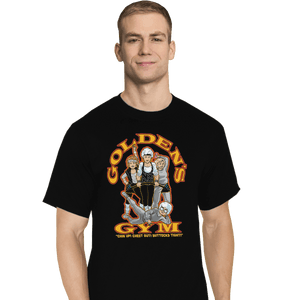 Shirts T-Shirts, Tall / Large / Black Golden's Gym