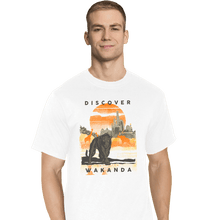 Load image into Gallery viewer, Shirts T-Shirts, Tall / Large / White Visit Wakanda
