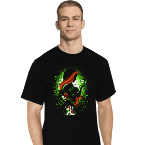 Shirts T-Shirts, Tall / Large / Black Poison Green