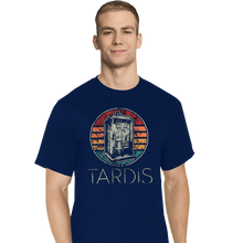 Load image into Gallery viewer, Shirts T-Shirts, Tall / Large / Navy Vintage Tardis