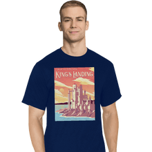 Load image into Gallery viewer, Shirts T-Shirts, Tall / Large / Navy Visit King's Landing