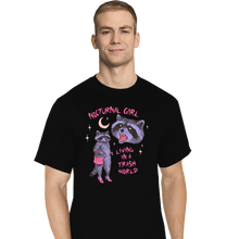 Load image into Gallery viewer, Daily_Deal_Shirts T-Shirts, Tall / Large / Black Nocturnal Girl