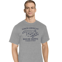 Load image into Gallery viewer, Daily_Deal_Shirts T-Shirts, Tall / Large / Sports Grey House Hippo Awareness
