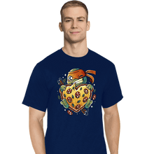 Load image into Gallery viewer, Daily_Deal_Shirts T-Shirts, Tall / Large / Navy Love Pizza