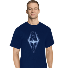Load image into Gallery viewer, Shirts T-Shirts, Tall / Large / Navy Fus Ro Dah Blue
