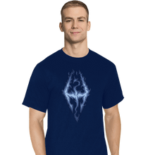 Load image into Gallery viewer, Shirts T-Shirts, Tall / Large / Navy Fus Ro Dah Blue