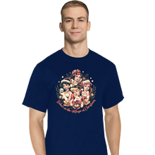 Load image into Gallery viewer, Daily_Deal_Shirts T-Shirts, Tall / Large / Navy Christmas Princesses