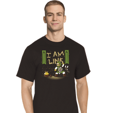 Load image into Gallery viewer, Shirts T-Shirts, Tall / Large / Black I Am Link