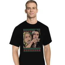 Load image into Gallery viewer, Shirts T-Shirts, Tall / Large / Black Yelling At A Cat Sweater