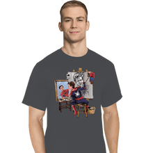 Load image into Gallery viewer, Daily_Deal_Shirts T-Shirts, Tall / Large / Charcoal Spidey Portrait