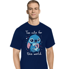 Load image into Gallery viewer, Shirts T-Shirts, Tall / Large / Navy Too Cute For This World