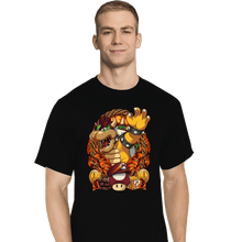 Load image into Gallery viewer, Secret_Shirts T-Shirts, Tall / Large / Black Koopa Crest