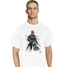 Load image into Gallery viewer, Shirts T-Shirts, Tall / Large / White Darth Lord Sumi-e
