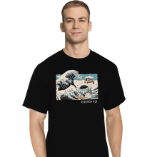 Load image into Gallery viewer, Shirts T-Shirts, Tall / Large / Black The Great Wave Of Spirits
