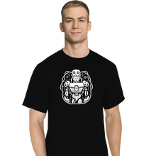 Load image into Gallery viewer, Shirts T-Shirts, Tall / Large / Black Digital Mechanical Cyborg