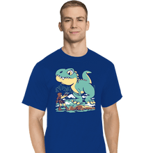 Load image into Gallery viewer, Secret_Shirts T-Shirts, Tall / Large / Royal Blue T-Rex Surprise