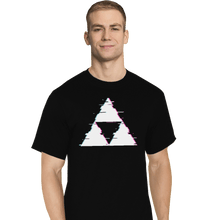 Load image into Gallery viewer, Shirts T-Shirts, Tall / Large / Black Ddjvigo's Glitch Triforce
