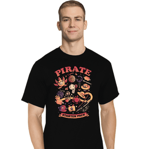 Daily_Deal_Shirts T-Shirts, Tall / Large / Black Pirate Starter Pack
