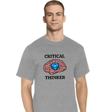 Load image into Gallery viewer, Secret_Shirts T-Shirts, Tall / Large / Sports Grey Critical Thinker