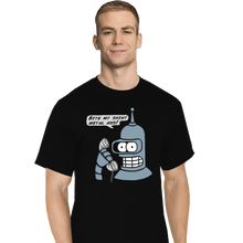 Load image into Gallery viewer, Secret_Shirts T-Shirts, Tall / Large / Black Robot On The Phone