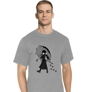 Daily_Deal_Shirts T-Shirts, Tall / Large / Sports Grey Spooky Girl
