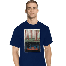 Load image into Gallery viewer, Shirts T-Shirts, Tall / Large / Navy Visit the Upside Down